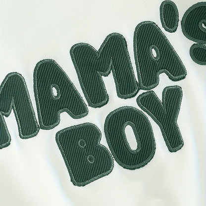 Toddler Baby Boy Clothes 'Mama's Boy' Print Long Sleeve Sweatshirt Tops Trousers Set Casual Cute Outfit